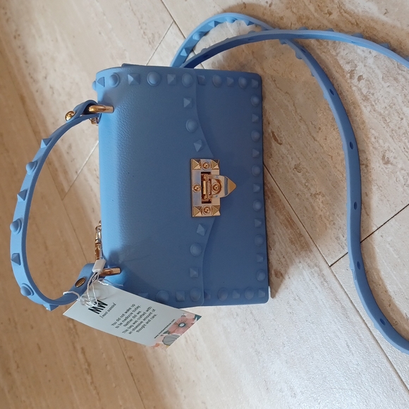 Most Wanted Handbags - NWT Most Wanted Studded Matte Top Handle Jelly Crossbody Bag